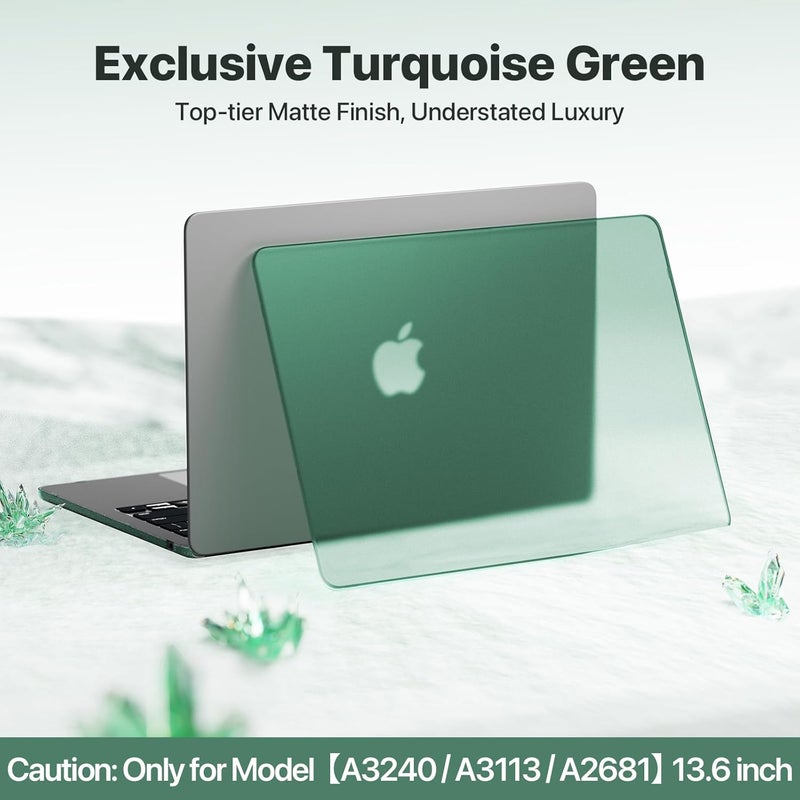 soonjet غطاء غير لامع لجهاز MacBook Air 13/13.6 بوصة (M4/M3/M2، موديلات 2022–2025 A3240 A3113 A2681)، خفيف الوزن | مقاوم للخدوش وبصمات الأصابع | يغلق بسلاسة | مثالي للعمل والسفر والدراسة - Image 5